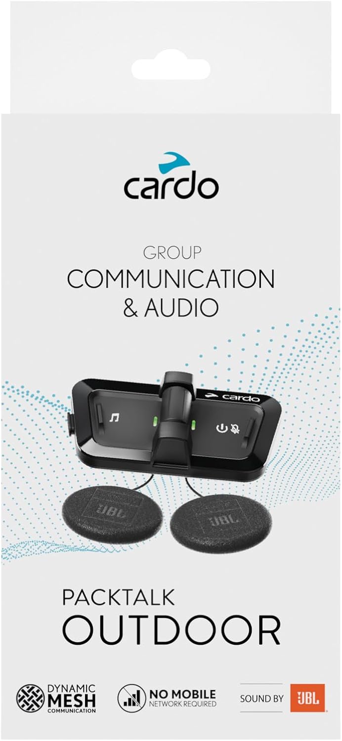 Système de Communication de Casque PACKTALK Outdoor, idéal pour Le Ski, Le Snowboard et Le Cyclisme (Noir, lot Unique) Packtalk Outdoor Une unité Outdoor Noir