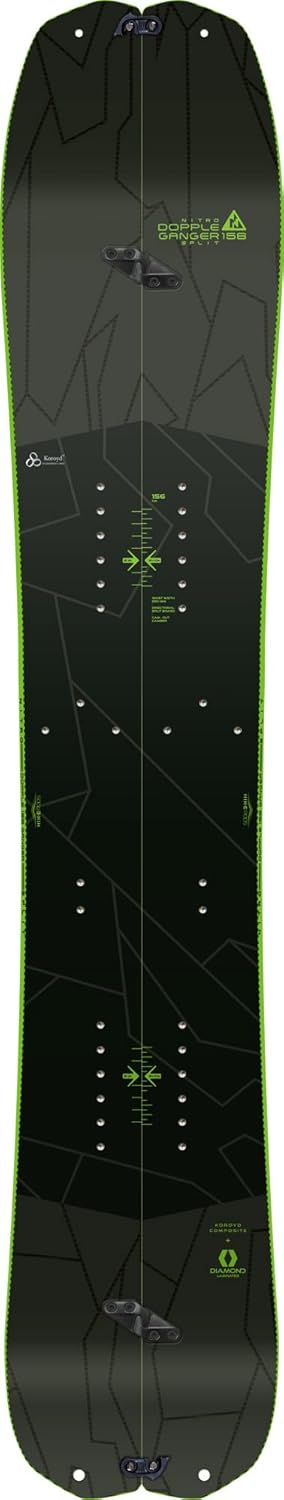 Nitro Snowboards BRD 23 - Planche à roulettes directionnelle pour Homme - Splitboard - Cam-Out - Tout-Terrain - Midwide - Léger grâce à la Technologie KOROYD Core