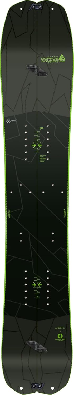 Nitro Snowboards Unisexe – Planche de Snowboard Double Couche BRD 23, Tout-Terrain, Split directionnel, cam-Out Camber, Tout-Terrain, mi-Large, léger grâce à la Technologie KOROYD Core