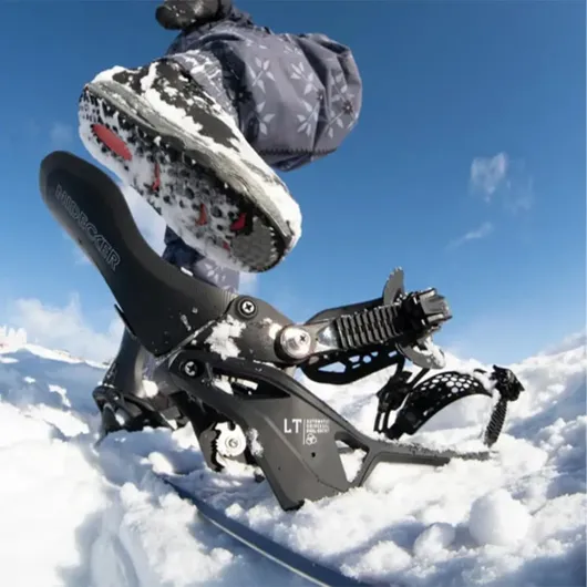 Fixations de Snowboard Nidecker LT Supermatic - Fixation Automatique à Double entrée avec pédale de Talon et Ajustement Universel Noir 2026 L (EU 41.5 - 44.0 / UK 7.5 - 9.5)