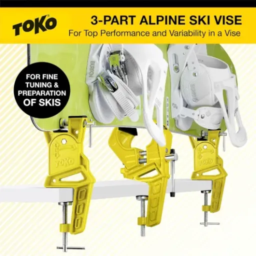 Test Ski Vise World Cup Jaune 3-Piece : l’étau costaud pour farter tranquille à la maison