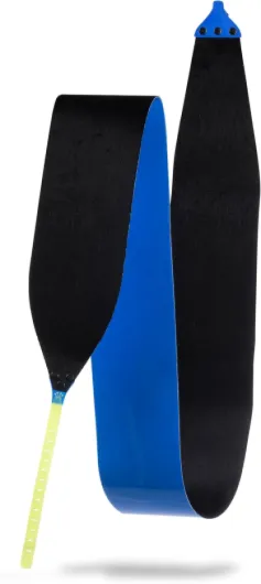 GECKO Peaux de Ski Mix Standard 125/153-163 - Ajustables à la Longueur des Skis - avec Couteau et Poche à Peau - Peau d'escalade - Peau de Ski de randonnée - Peau adhésive - Peau de randonnée 125/169-179
