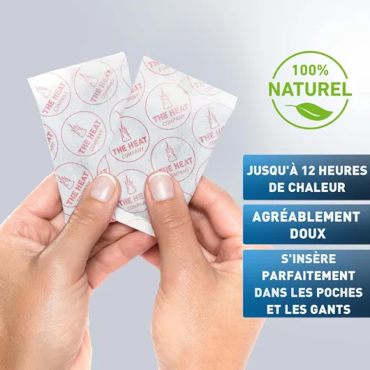 Chauffe-Mains - Nouveau : 30% de plastique en moins - EXTRA CHAUD pour 12 heures des mains chaudes - 10, 16, 32 ou 40 paires - autochauffante - Chaufferettes contre le froid des mains 32 Paires