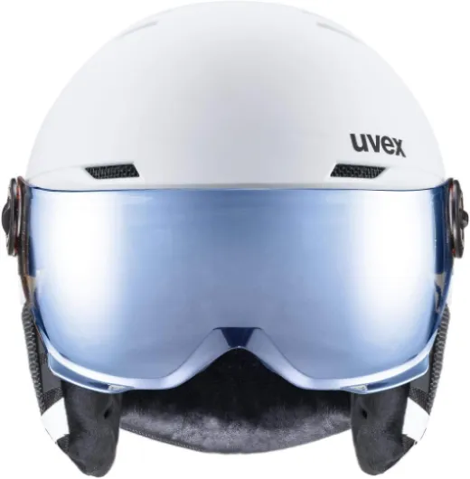 Rocket jr visor, casque de ski Jeunesse unisexe white - black mat 51-55 cm