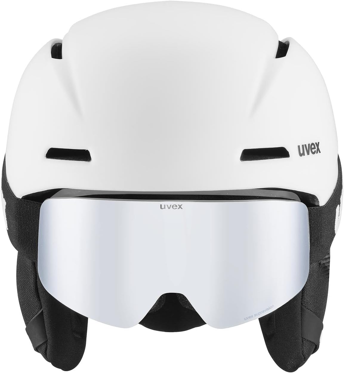 Viti Set, Casque et Lunettes de Ski, Enfant Unisexe, White Matt, 54-58 cm