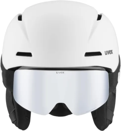 Viti Set, Casque et Lunettes de Ski, Enfant Unisexe, White Matt, 54-58 cm