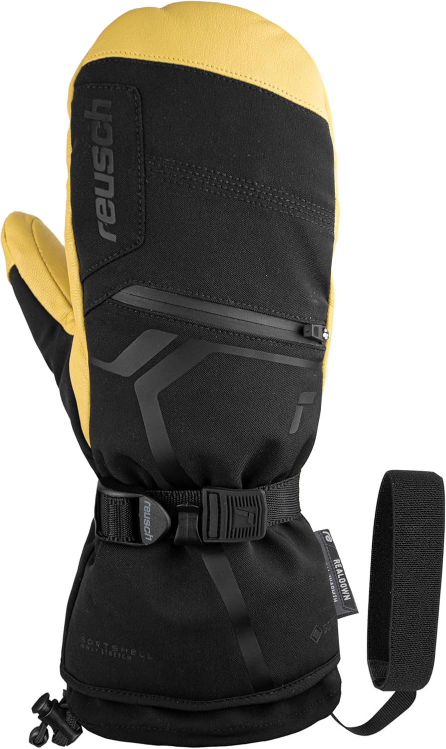 Reusch Down Spirit Moufles 7.5 Noir/camel
