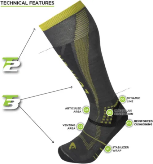 Lorpen T3 Chaussettes de ski ultra légères pour homme, idéales pour les sports d'hiver, respectueuses de l'environnement et durables, hautes et rembourrées, gris, taille L