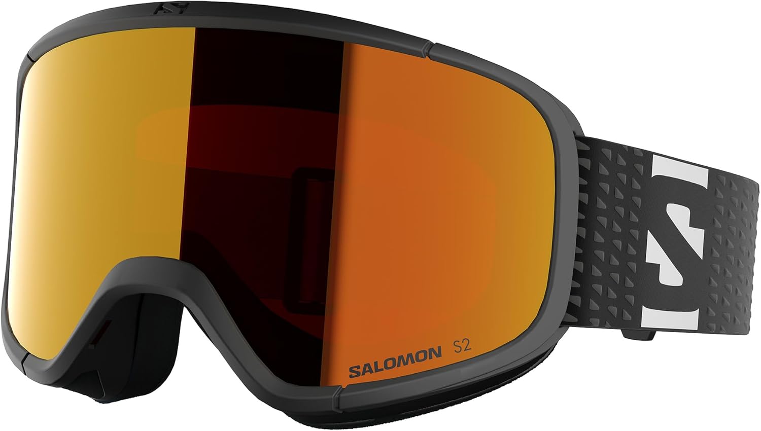 Lumi Masque de Ski Unisexe pour Enfant, Champ de Vision Élargi, Idéal pour le Ski et le Snowboard NS Black Red