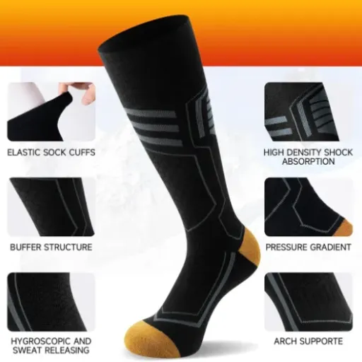 Test TANSTC Chaussettes de Ski Haute Performance : des chaussettes chaudes et compressives qui font le job sur les pistes