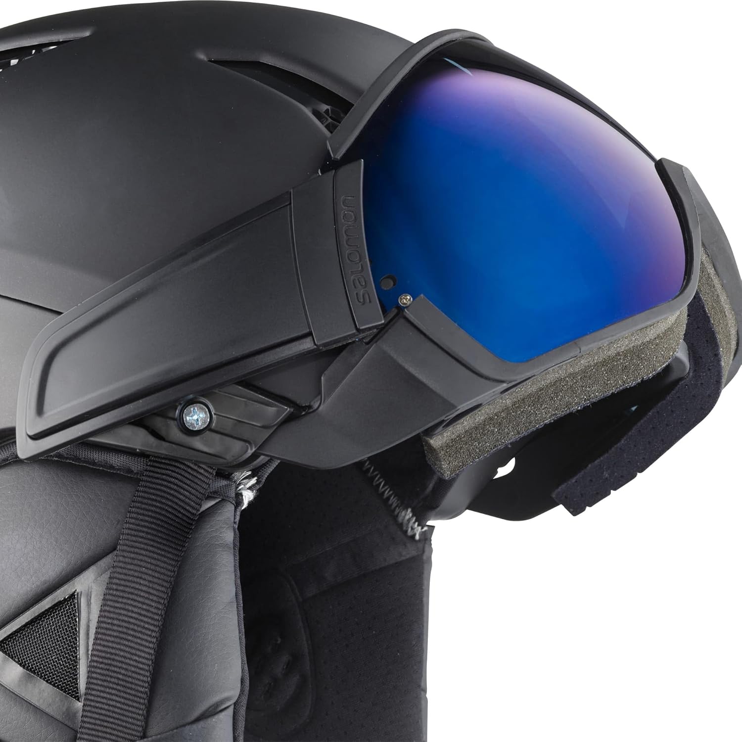 Driver S Casque de Ski Visière pour Homme, Idéal pour le Ski et le Snowboard Noir S