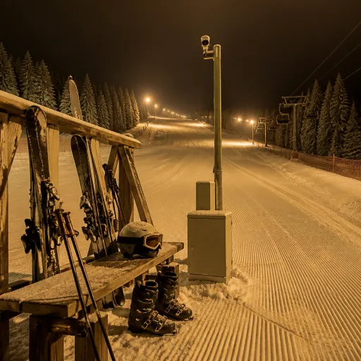 Préparer son matériel grâce à la bernex webcam pour des nuits de ski sûres et visibles