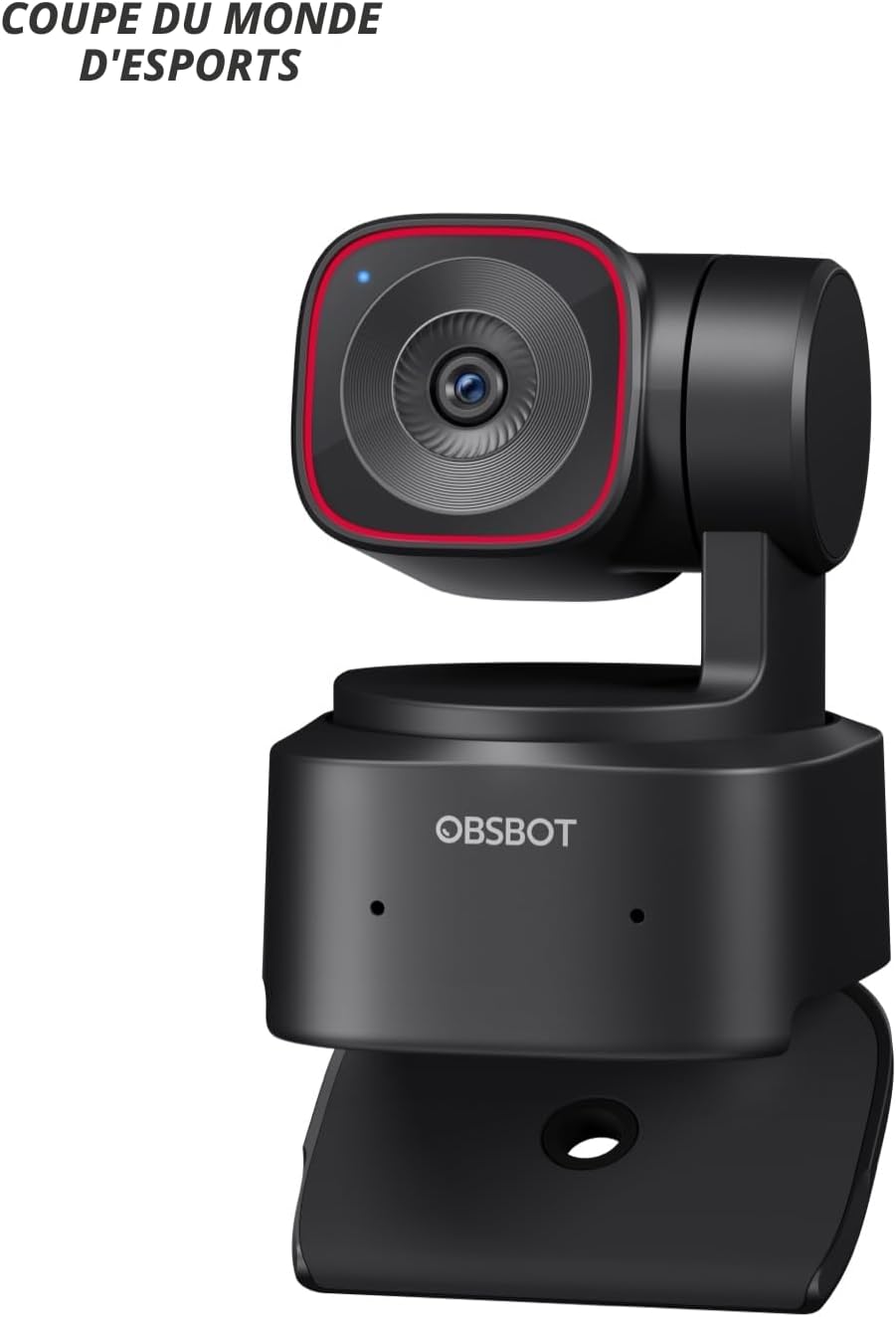 Tiny 2 Lite Webcam 4K pour PC, Caméra De Streaming PTZ avec Suivi IA, Capteur 1/2", Contrôle par Gestes, 60 FPS, HDR, Microphones, Web cam pour Ordinateur, Ordinateur, Appels Vidéo.