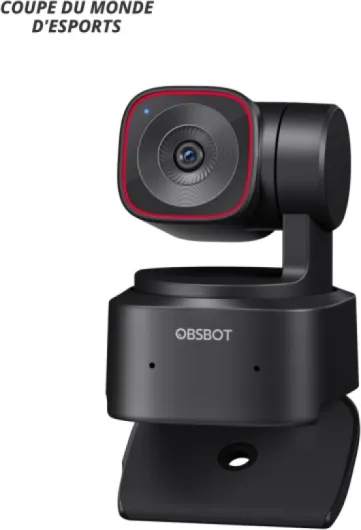 Tiny 2 Lite Webcam 4K pour PC, Caméra De Streaming PTZ avec Suivi IA, Capteur 1/2", Contrôle par Gestes, 60 FPS, HDR, Microphones, Web cam pour Ordinateur, Ordinateur, Appels Vidéo.