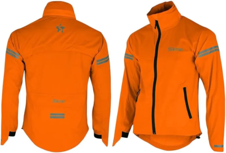 Veste de cyclisme imperméable à capuche pour homme - Coupe-vent - Imperméable - Style décontracté XL Orange