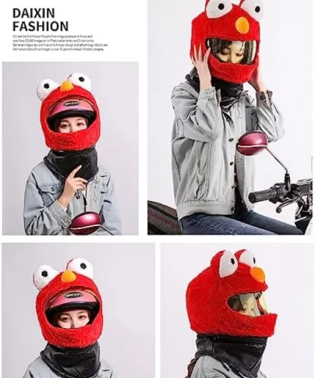 Housse de casque de moto, motif animal en peluche, équipement de ski d'hiver pour homme et femme, s'adapte à la plupart des casques, idéal pour l'équitation et le ski