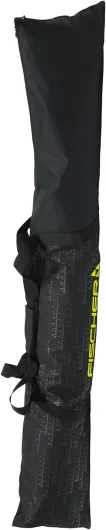 Fischer Skicase ECO Alpine Sac de transport compact léger pliable pour sports d'hiver et ski avec double fermeture éclair et poignées rembourrées Noir/jaune 175cm